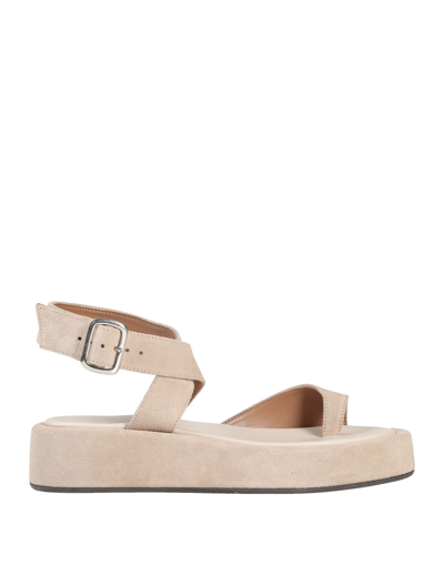 Pernille Paris Toe Strap Sandals In Beige | ModeSens