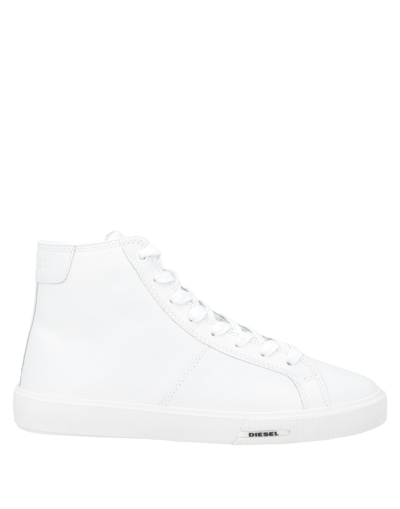 Shop Diesel Woman Sneakers White Size 6.5 Bovine Leather