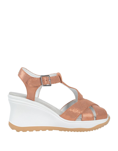 Agile By Rucoline Sandals In Salmon Pink | ModeSens