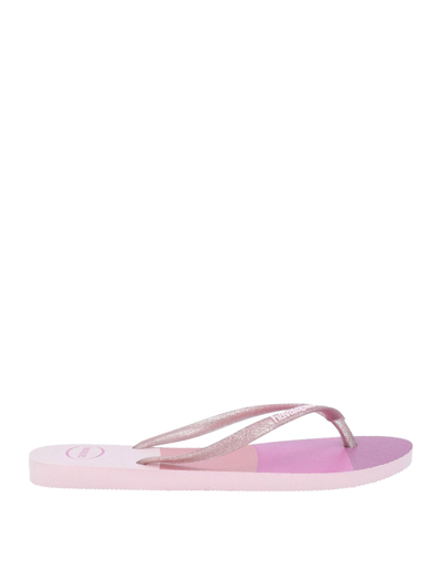 Shop Havaianas Toe Strap Sandals In Pink
