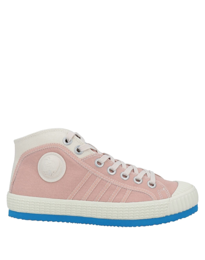 Shop Diesel Woman Sneakers Blush Size 7 Cotton In Pink