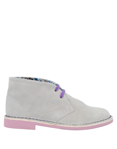 Shop Soldini Ankle Boots In Light Grey