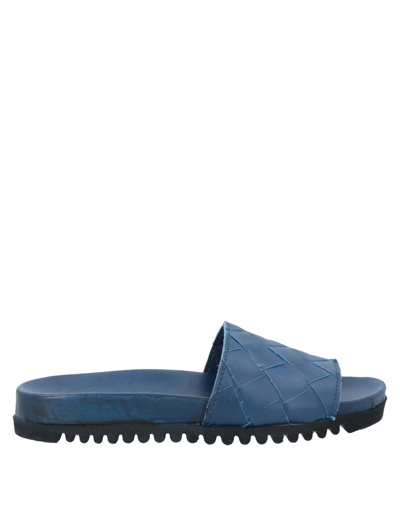 Shop Amimanera Venezia Woman Sandals Blue Size 6 Soft Leather