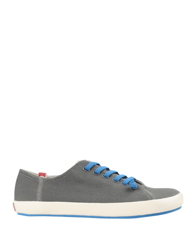 Shop Camper Peu Rambla Vulcanizado Man Sneakers Lead Size 8 Cotton In Grey
