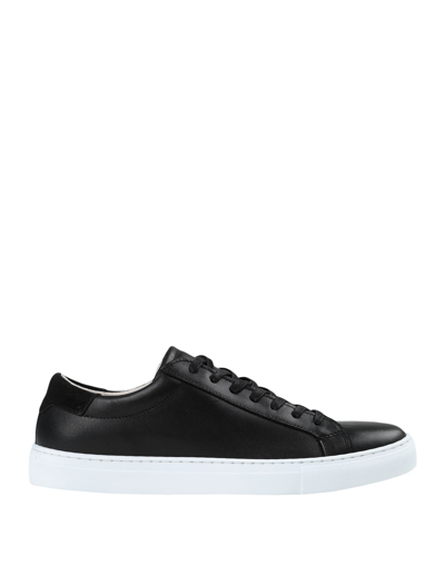 Shop Jack & Jones Man Sneakers Black Size 7 Bovine Leather