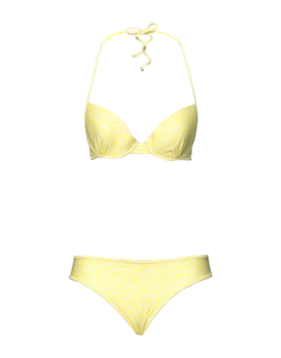 Shop Alberta Ferretti Kenzo Woman Bikini Yellow Size 12 Polyamide, Elastane