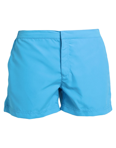 Shop Bluemint Man Swim Trunks Azure Size 40 Polyester