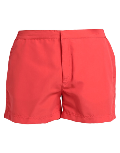 Shop Bluemint Man Swim Trunks Red Size 40 Polyester