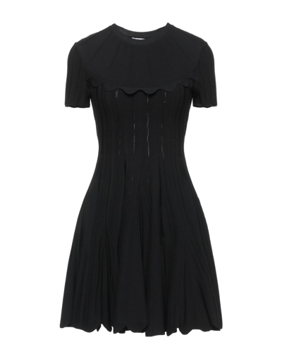 Shop Valentino Garavani Woman Mini Dress Black Size S Viscose, Polyester