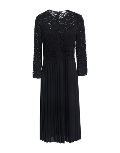 Shop Rebel Queen By Liu •jo Rebel Queen Woman Midi Dress Black Size 6 Polyester, Viscose, Cotton, Polyamide