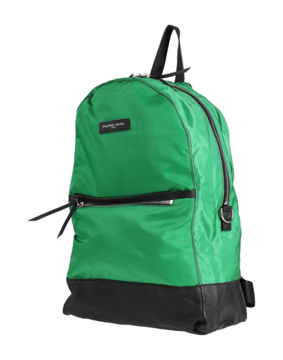 Shop Philippe Model Backpacks In Green