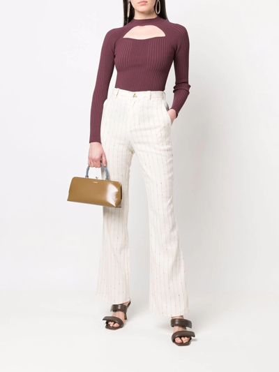 Shop Aeron Forest High-waisted Trousers In Neutrals