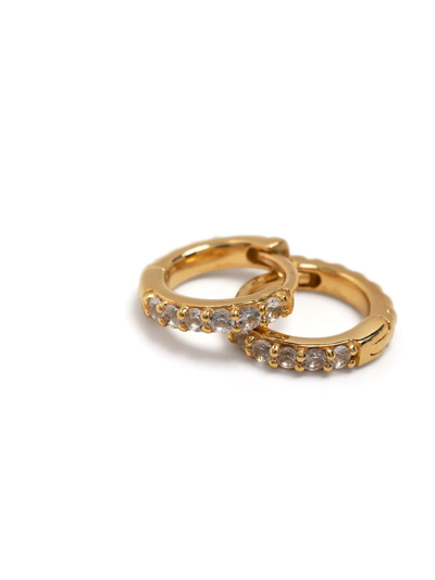 Dower & Hall Lumiere Huggie Hoop Earrings In Gold