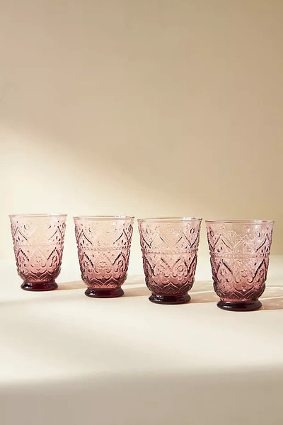 Shop Anthropologie Bombay Juice Glasses, Set Of 4 By  In Purple Size S/4 Juice