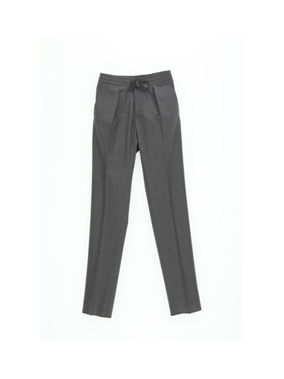 Shop Incotex Trousers In Light Grey
