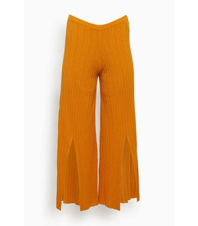 Shop By Malene Birger Irvan Ribbed Pant In Cloudberries In Orange