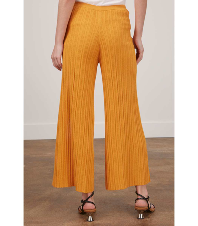 Shop By Malene Birger Irvan Ribbed Pant In Cloudberries In Orange