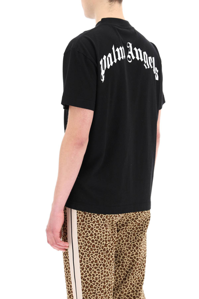 Shop Palm Angels Leopard Bear T-shirt In Black
