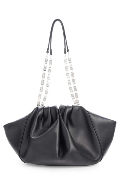 Shop Givenchy Kenny Small Leather Shoulder Bag In Black