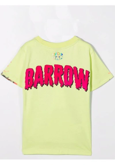 Shop Barrow Kids Print T-shirt. In Lime
