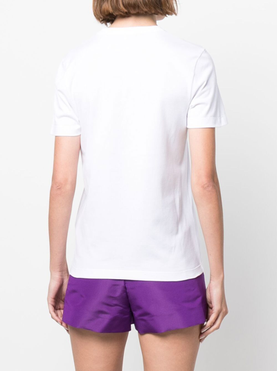 Shop Fendi Logo T-shirt Clothing In White