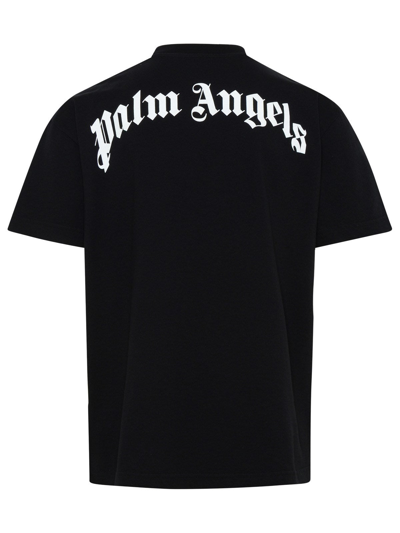 Shop Palm Angels T-shirt Croco In Cotone Nera In Black