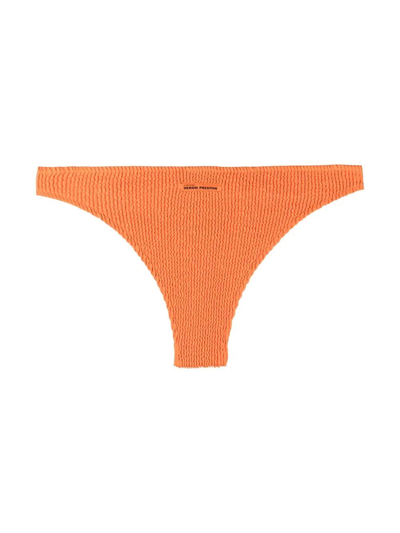Shop Heron Preston Logo-patch Bikini Briefs In Orange