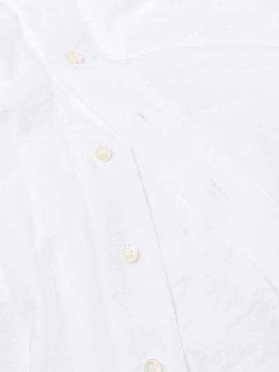 Shop Jacquemus Arles Cut-out Shirt Dress In White