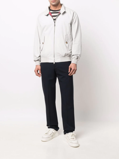 Baracuta G9 Harrington Natural Bomber Jacket In Grau