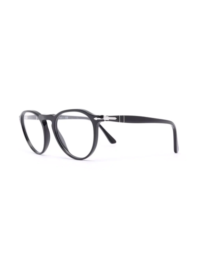 Persol Round-frame Glasses In Schwarz