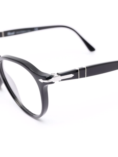 Persol Round-frame Glasses In Schwarz