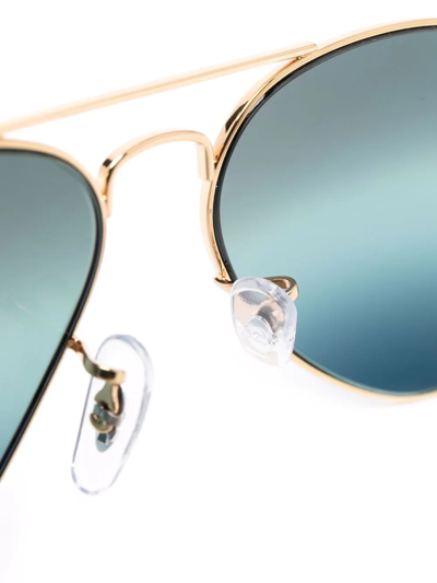 Ray Ban Aviator-frame Sunglasses In Gold