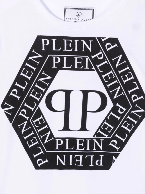 Philipp Plein Junior logo-print T-shirt - White
