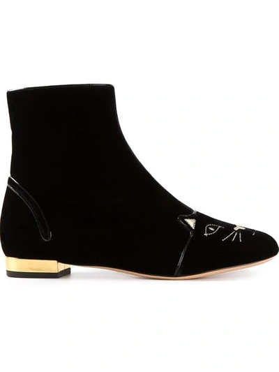 Shop Charlotte Olympia Cat Face Boots