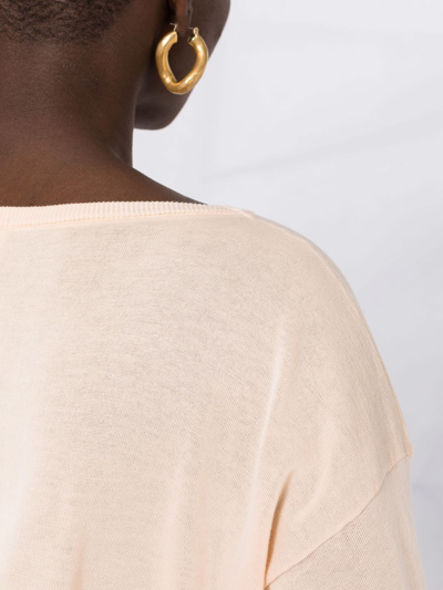 Shop Drumohr Boat Neck Jumper In Neutrals