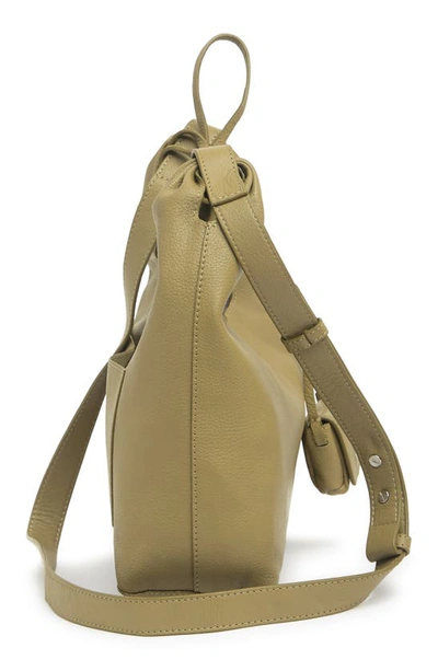 Shop Lucky Brand Daya Leather Crossbody Bag In Olive Oil