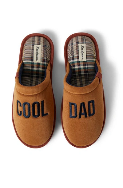 Shop Dearfoams Tanner Microsuede Father's Day Slipper In Whiskey