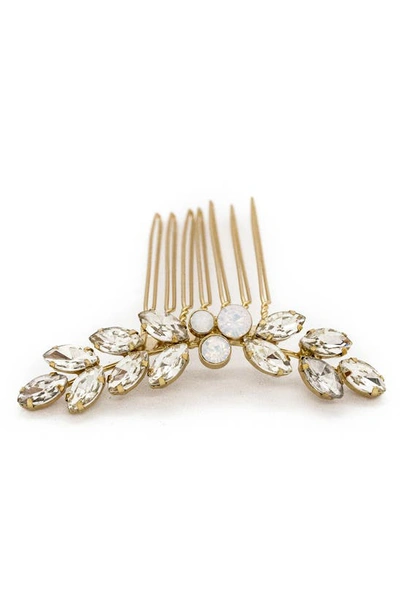 Shop Brides And Hairpins Amber Comb In Gold