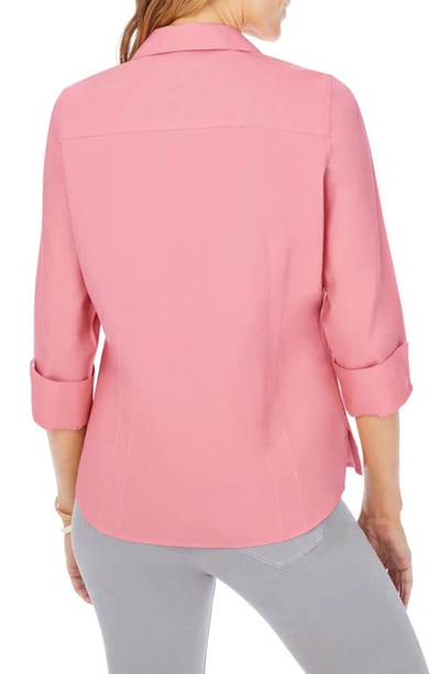 Shop Foxcroft Taylor Fitted Non-iron Shirt In Rose Blossom