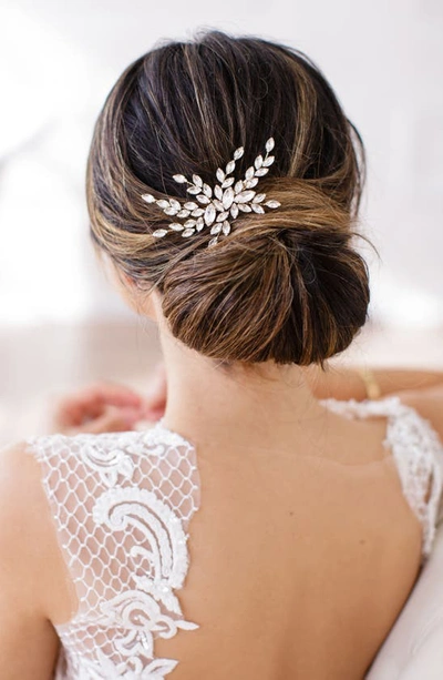 Shop Brides And Hairpins Isadora Crystal Hair Clip In Gold