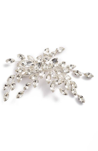 Shop Brides And Hairpins Isadora Crystal Hair Clip In Silver