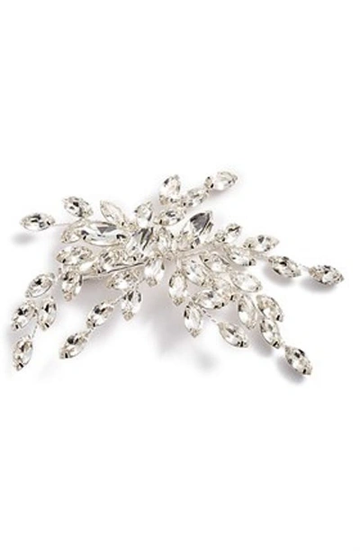 Shop Brides And Hairpins Isadora Crystal Hair Clip In Silver
