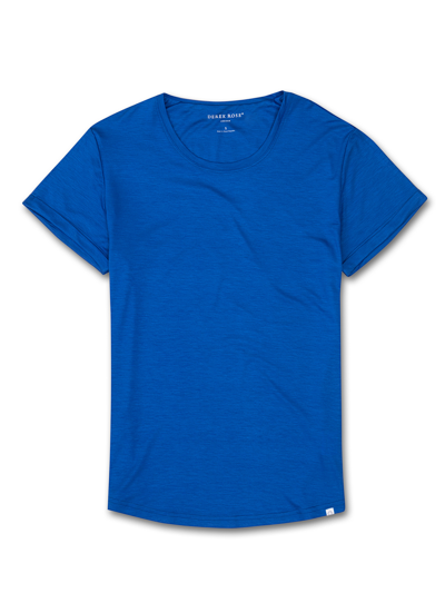 Shop Derek Rose Women's Leisure T-shirt Carla Micro Modal Cobalt