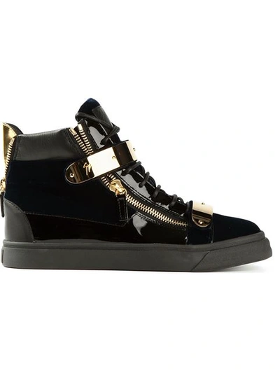 Giuseppe Zanotti Golden Strap Hi-top Sneakers