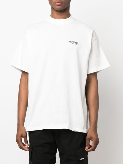Shop Represent T-shirts And Polos In Flat White