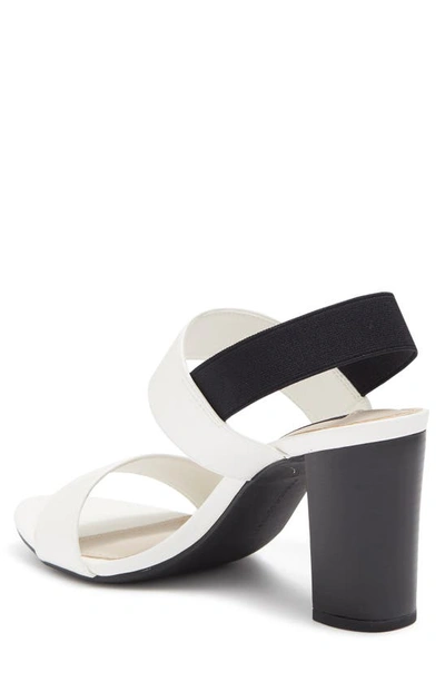 Shop French Connection Strappy Faux Leather Sandal In White