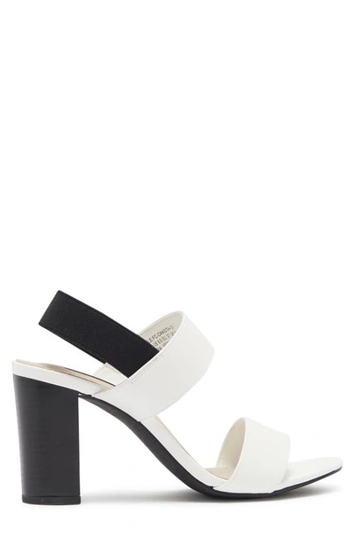 Shop French Connection Strappy Faux Leather Sandal In White