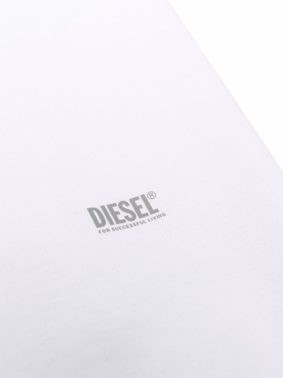 Shop Diesel Set Of Two Cotton T-shirts In White