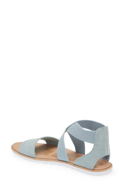 Shop Sorel Ella Ii Sandal In Crushed Blue Cinder Grey