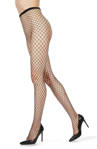 Memoi Maxi Net Tights In Black